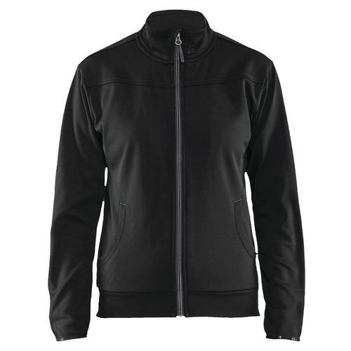 Sweat Zippé Femme Noir/gris Foncé Taille Xxxl