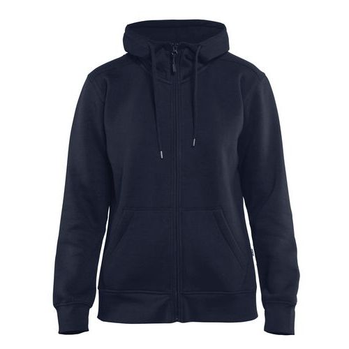 Sweat Zippé à Capuche Femme Marine Taille Xxl
