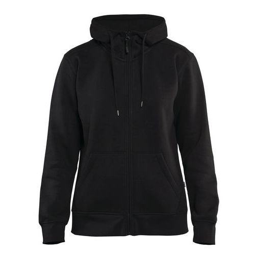 Sweat Zippé à Capuche Femme Noir Taille M