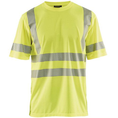 T-shirt Anti-uv Haute Visibilité Jaune Fluorescent Taille L