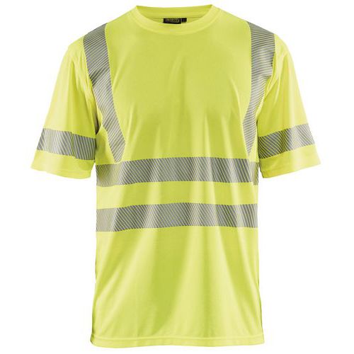 T-shirt Anti-uv Haute Visibilité Jaune Fluorescent Taille M