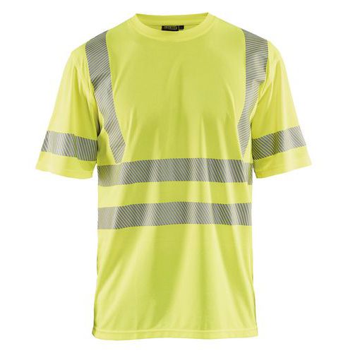 T-shirt Anti-uv Haute Visibilité Jaune Fluorescent Taille S