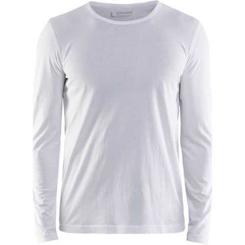 T-shirt Manches Longues Blanc Taille L