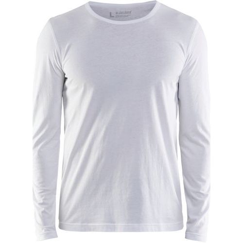 T-shirt Manches Longues Blanc Taille S