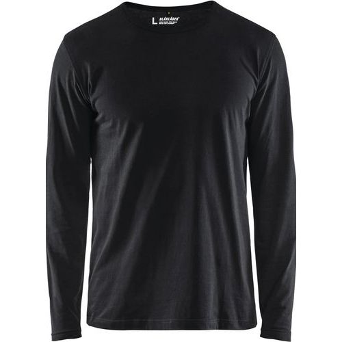 T-shirt Manches Longues Noir Taille Xs