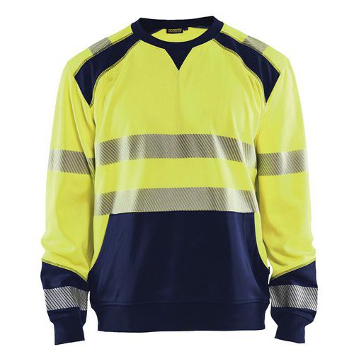 Sweat Haute-visibilité Jaune Fluorescent/marine Taille 4xl