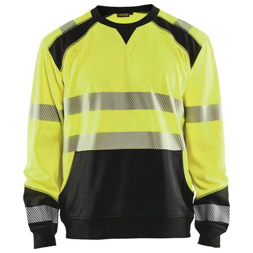 Sweat Haute-visibilité Jaune Fluorescent/noir Taille L