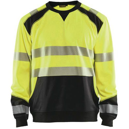 Sweat Haute-visibilité Jaune Fluorescent/noir Taille M