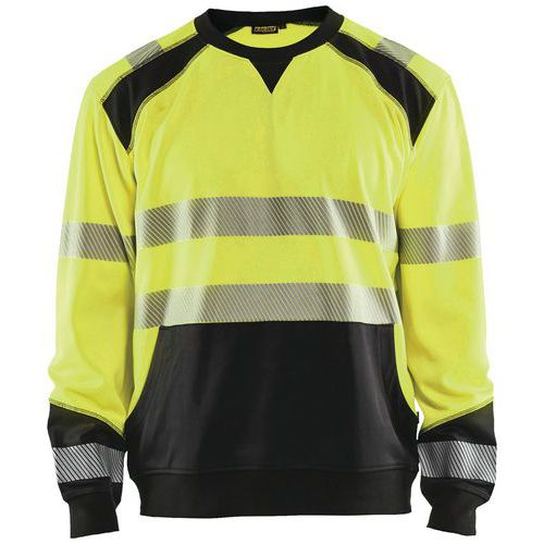 Sweat Haute-visibilité Jaune Fluorescent/noir Taille Xs