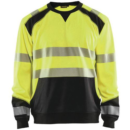 Sweat Haute-visibilité Jaune Fluorescent/noir Taille Xxxl