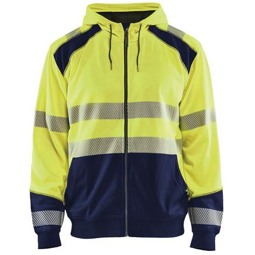 Sweat Zippé à Capuche Haute-visibilité Taille Xxxl