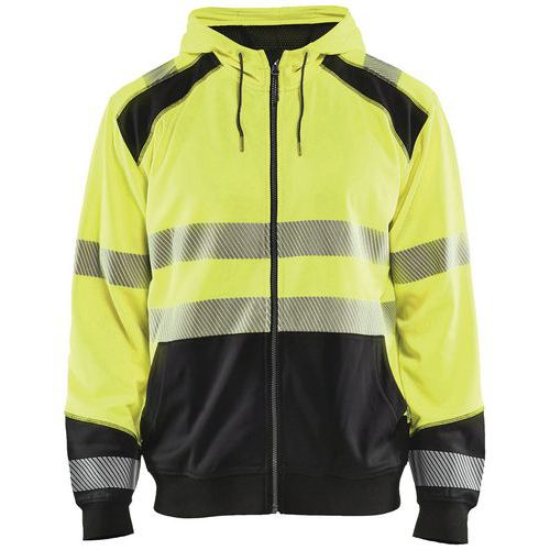 Sweat Zippé à Capuche Haute-visibilité Taille L