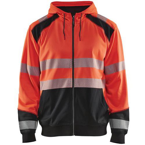Sweat Zippé à Capuche Haute-visibilité Taille Xxl