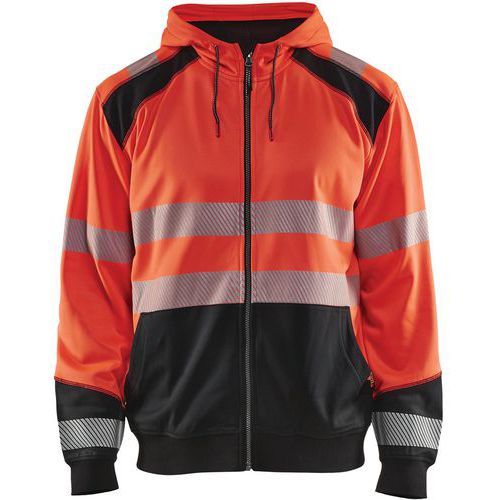 Sweat Zippé à Capuche Haute-visibilité Taille Xxxl