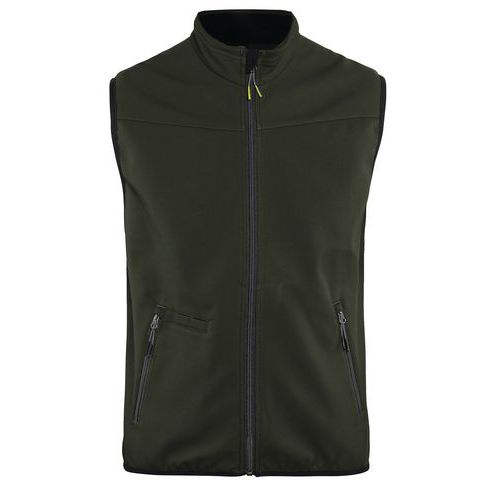 Gilet De Travail Sans Manches Vert Olive/noir Taille 4xl