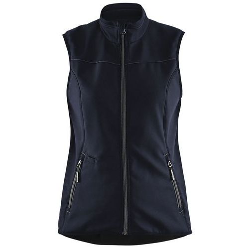 Gilet sans manche softshell femme marine foncé/noir