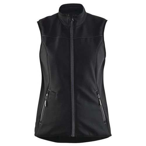Gilet Sans Manches Softshell Femme Noir/gris Foncé Taille L