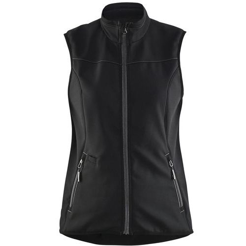 Gilet Sans Manches Softshell Femme Noir/gris Foncé Taille M