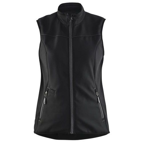 Gilet Sans Manches Softshell Femme Noir/gris Foncé Taille S