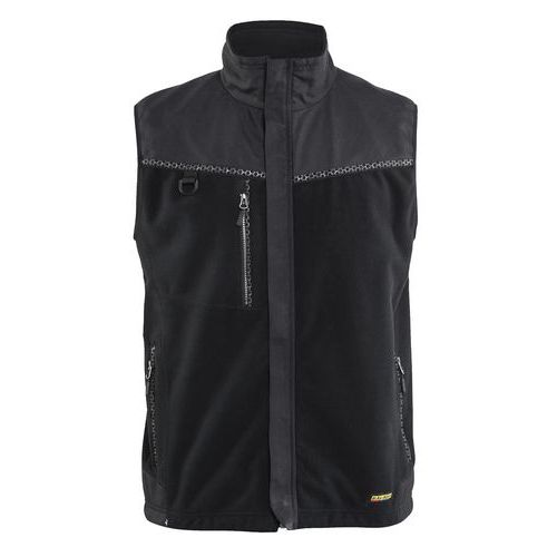 Gilet Sans Manche Polaire Coupe-vent Noir Taille M