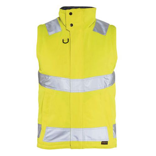 Gilet Haute Visibilité Hydrofuge Jaune Fluorescent Taille L