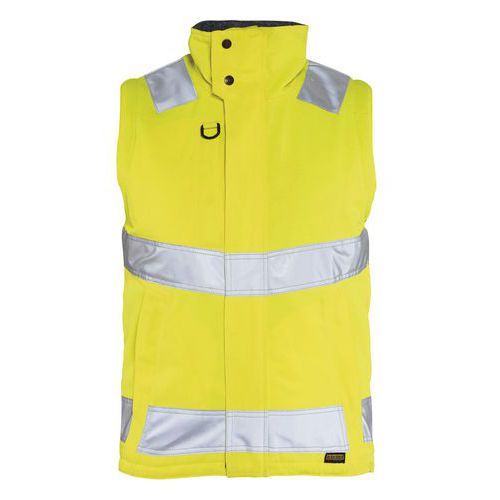 Gilet Haute Visibilité Hydrofuge Jaune Fluorescent Taille Xl