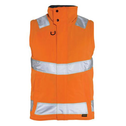 Gilet Haute Visibilité Hydrofuge Orange Fluorescent Taille S