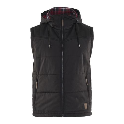 Gilet De Travail Sans Manches Doublé Gris Foncé Taille M