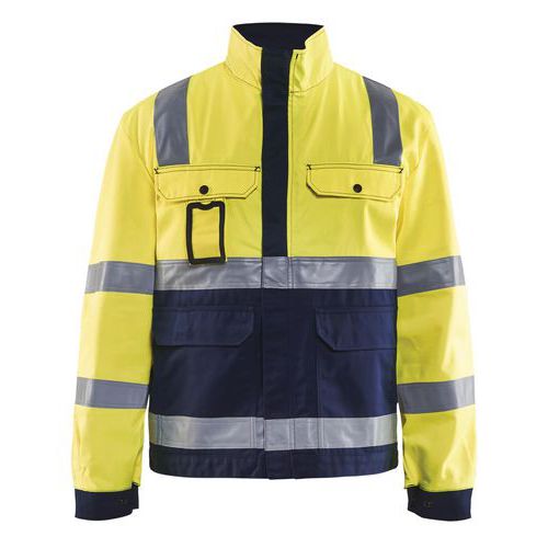Veste Haute Visibilité Jaune Fluorescent/marine Taille 4xl