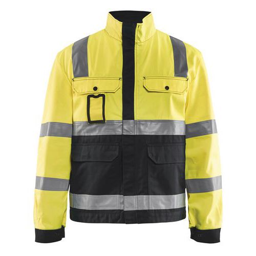 Veste Haute Visibilité Jaune Fluorescent/noir Taille Xs