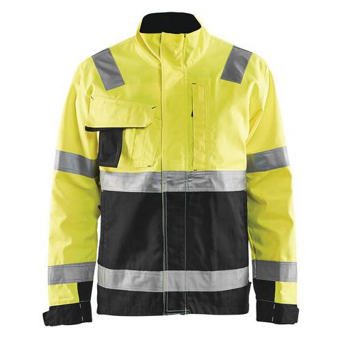 Veste Haute Visibilité Jaune Fluorescent/noir Taille S