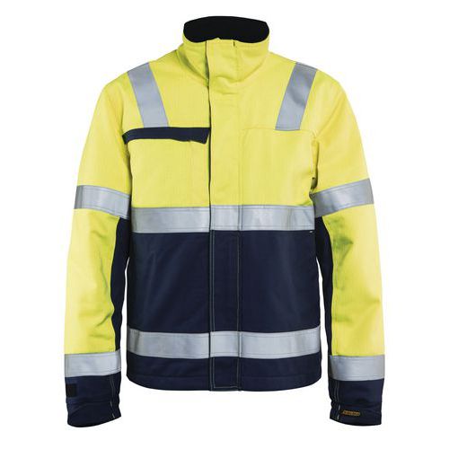 Veste Hiver Multinormes Jaune Fluorescent/marine Taille Xxl