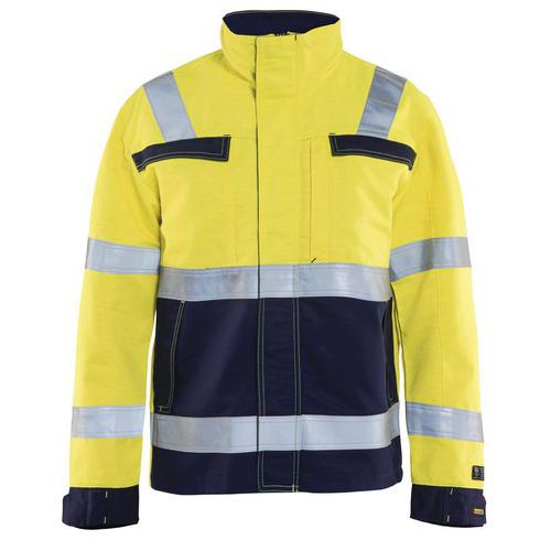 Veste Multinormes Jaune Fluorescent/marine Taille L