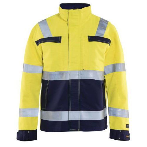 Veste Multinormes Jaune Fluorescent/marine Taille Xxl
