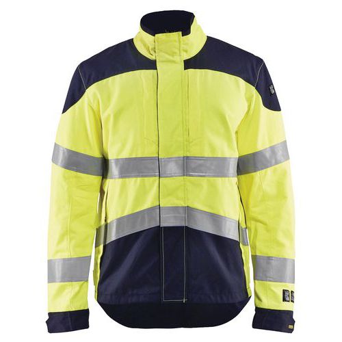Veste Multinormes Inhérent Jaune Fluorescent/marine Taille S