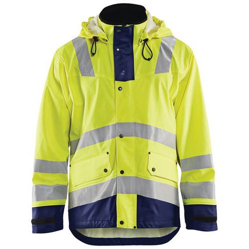 Veste De Pluie Niveau 2 Jaune Fluorescent/marine Taille Xxl