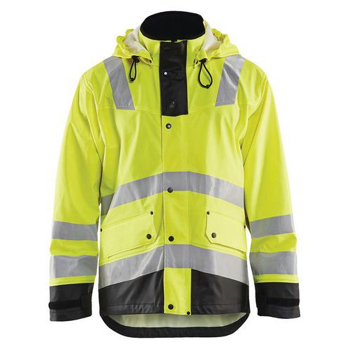 Veste De Pluie Niveau 2 Jaune Fluorescent/noir Taille S