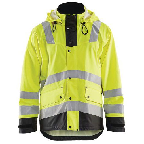 Veste De Pluie Niveau 2 Jaune Fluorescent/noir Taille Xxl