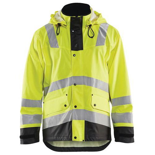 Veste De Pluie Niveau 2 Jaune Fluorescent/noir Taille Xxxl