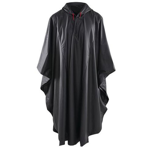 Poncho De Pluie Niveau 1 Noir Taille L/xl - Unisexe