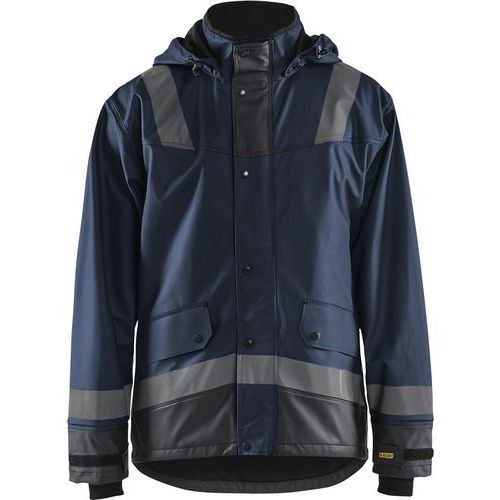 Veste De Pluie Niveau 2 Marine Foncé/noir Taille Xs