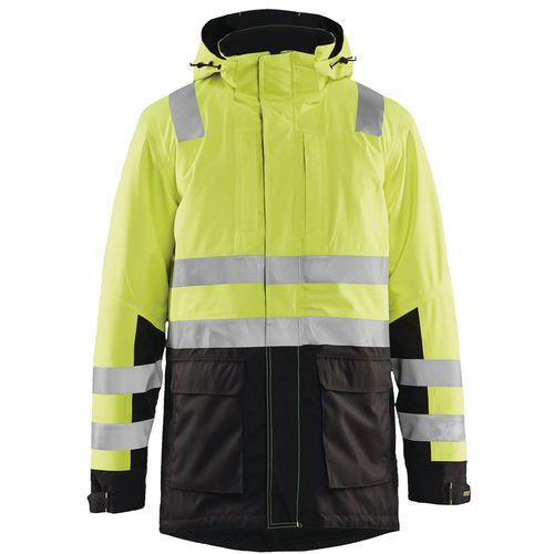 Parka Haute-visibilité Jaune Fluorescent/noir Taille L