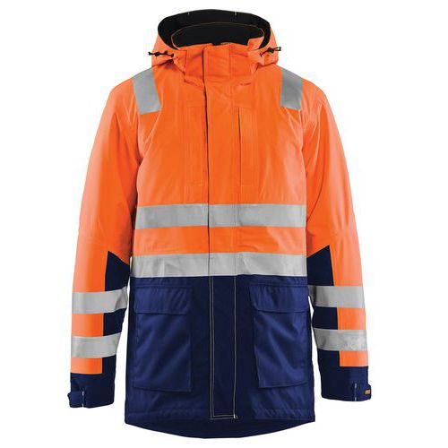 Parka Haute-visibilité Orange Fluorescent/marine Taille 4xl
