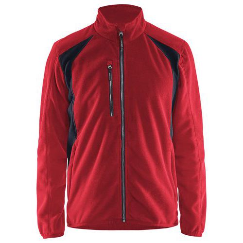 Veste Micropolaire Rouge/noir Taille Xxl