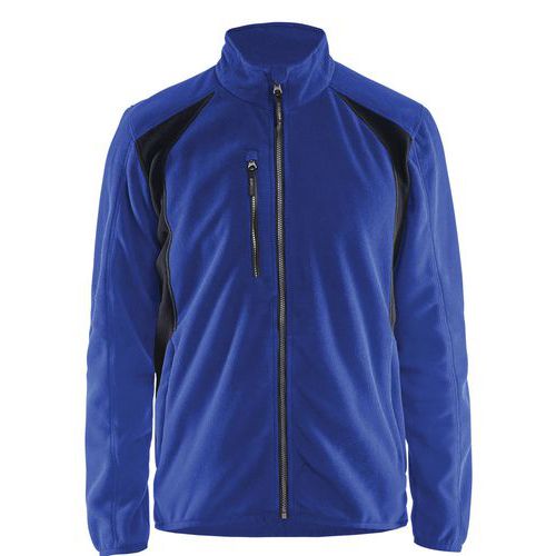 Veste Micropolaire Bleu Roi/noir Taille 4xl