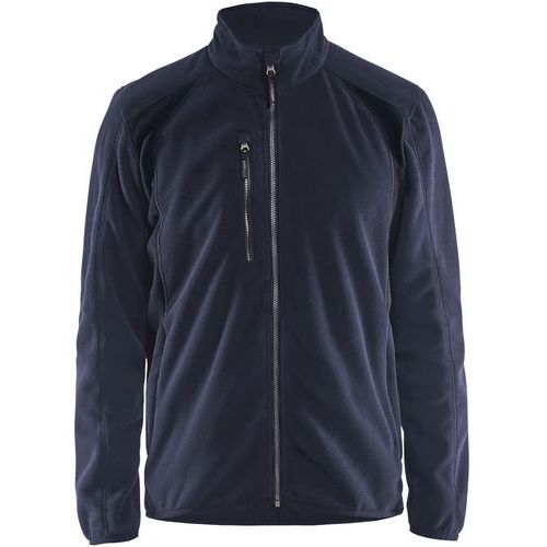 Veste Micropolaire Marine Foncé/noir Taille 4xl