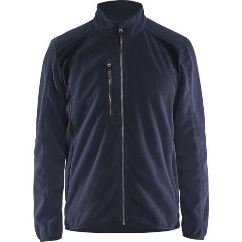 Veste Micropolaire Marine Foncé/noir Taille L