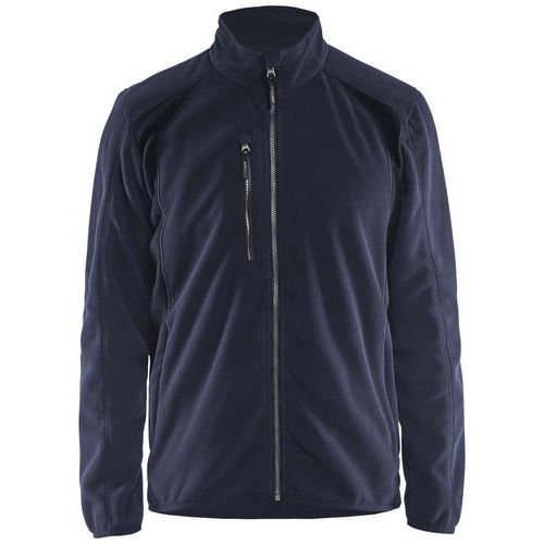 Veste Micropolaire Marine Foncé/noir Taille M