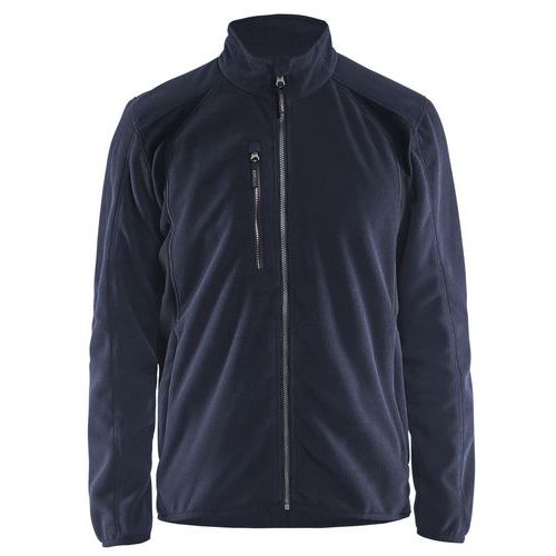Veste Micropolaire Marine Foncé/noir Taille Xxl