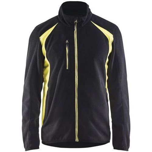 Veste Micropolaire Noir/jaune Fluorescent Taille Xs